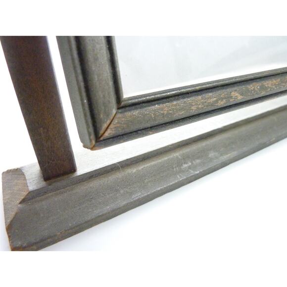 Vintage Wood Picture Frame on Stand Pivots 6.5" x 8.5" - Picture 5 of 5